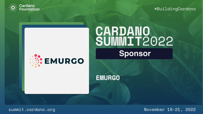 Cardano Summit 2022 EMURGO