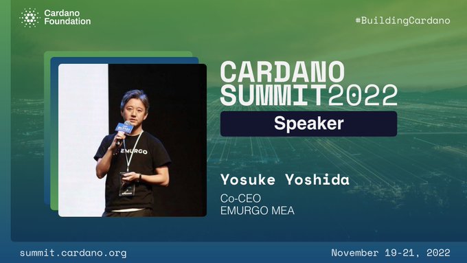 Cardano Summit 2022 Yoshida